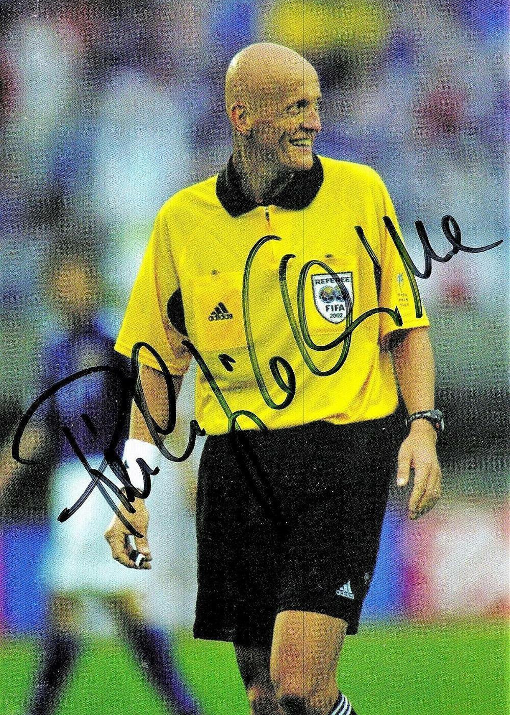 Pierluigi Collina Signed Color Photo - FIFA Referee of the Year