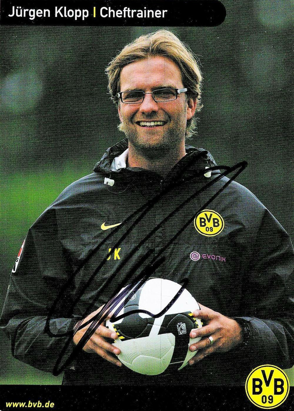 Jürgen Klopp Autographed 6x4 Color Photograph - Premier League Manager