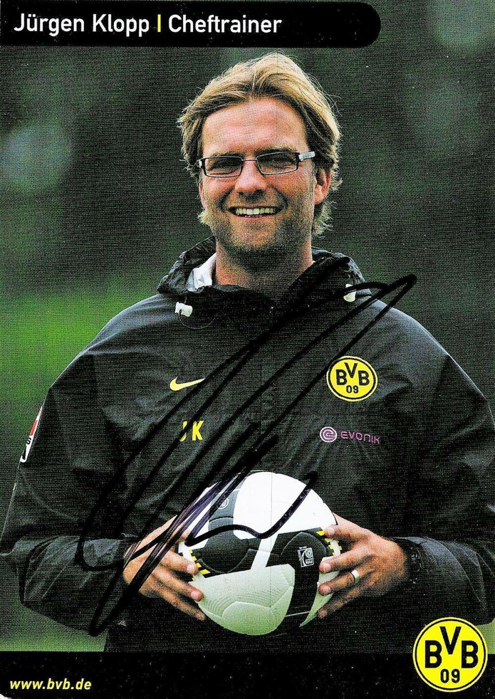 Jürgen Klopp Autographed 6x4 Color Photograph - Premier League Manager