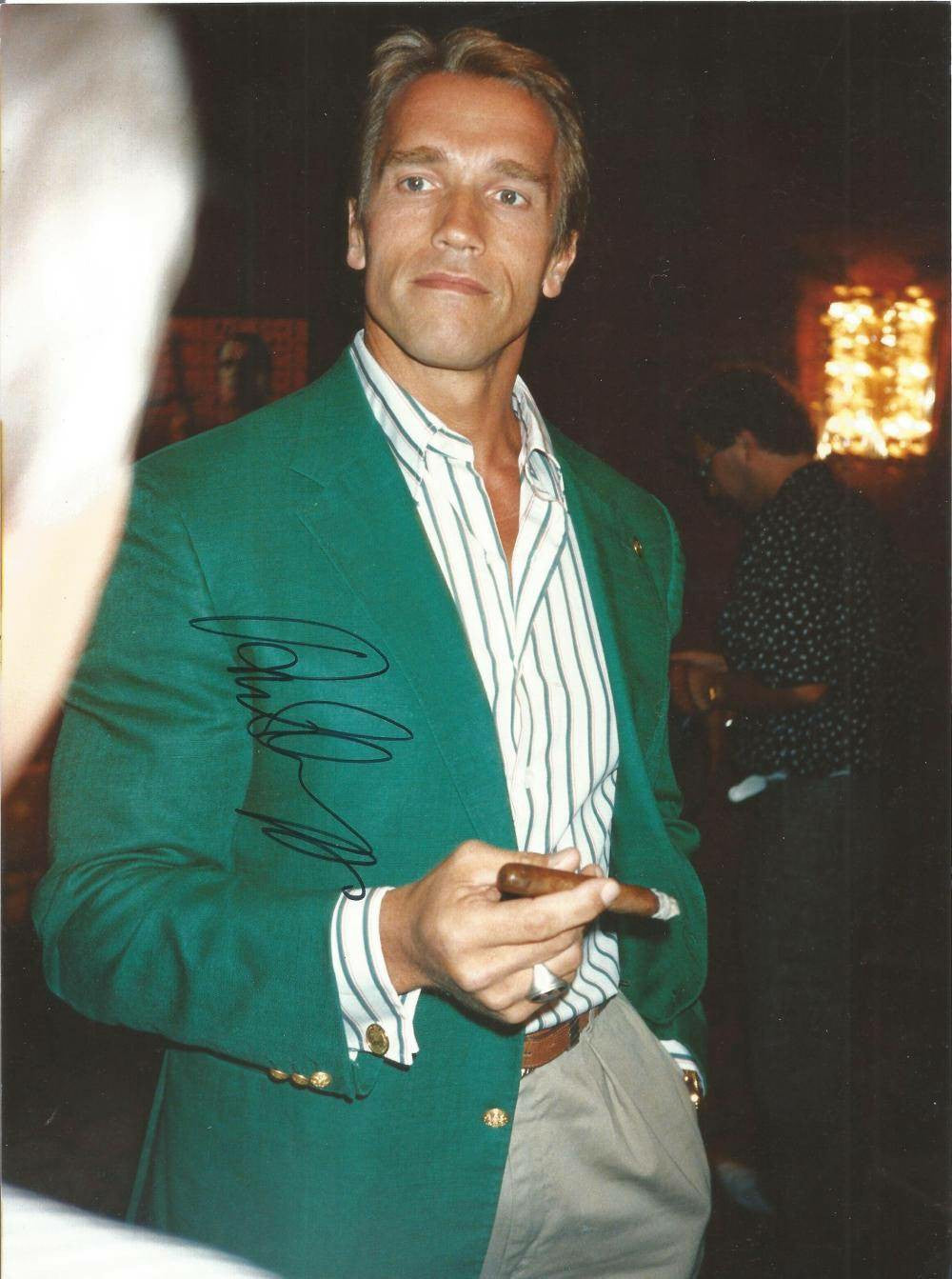 Arnold Schwarzenegger Signed 12x8 Color Photo - Authentic Autograph