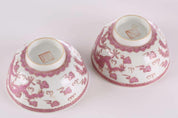 Pair of Chinese Porcelain Bowls - Dragon and Phoenix Harmony, Tongzhi Mark