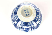 Antique Chinese Blue and White Bowl - Dragon and Crane Masterpiece