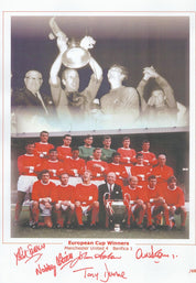 Manchester United 1968 European Cup Winners Multi-Signature - Limited Edition