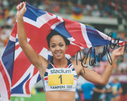 Authentic Katarina Johnson-Thompson Autographed 10x8 Colour Photo - Track & Field