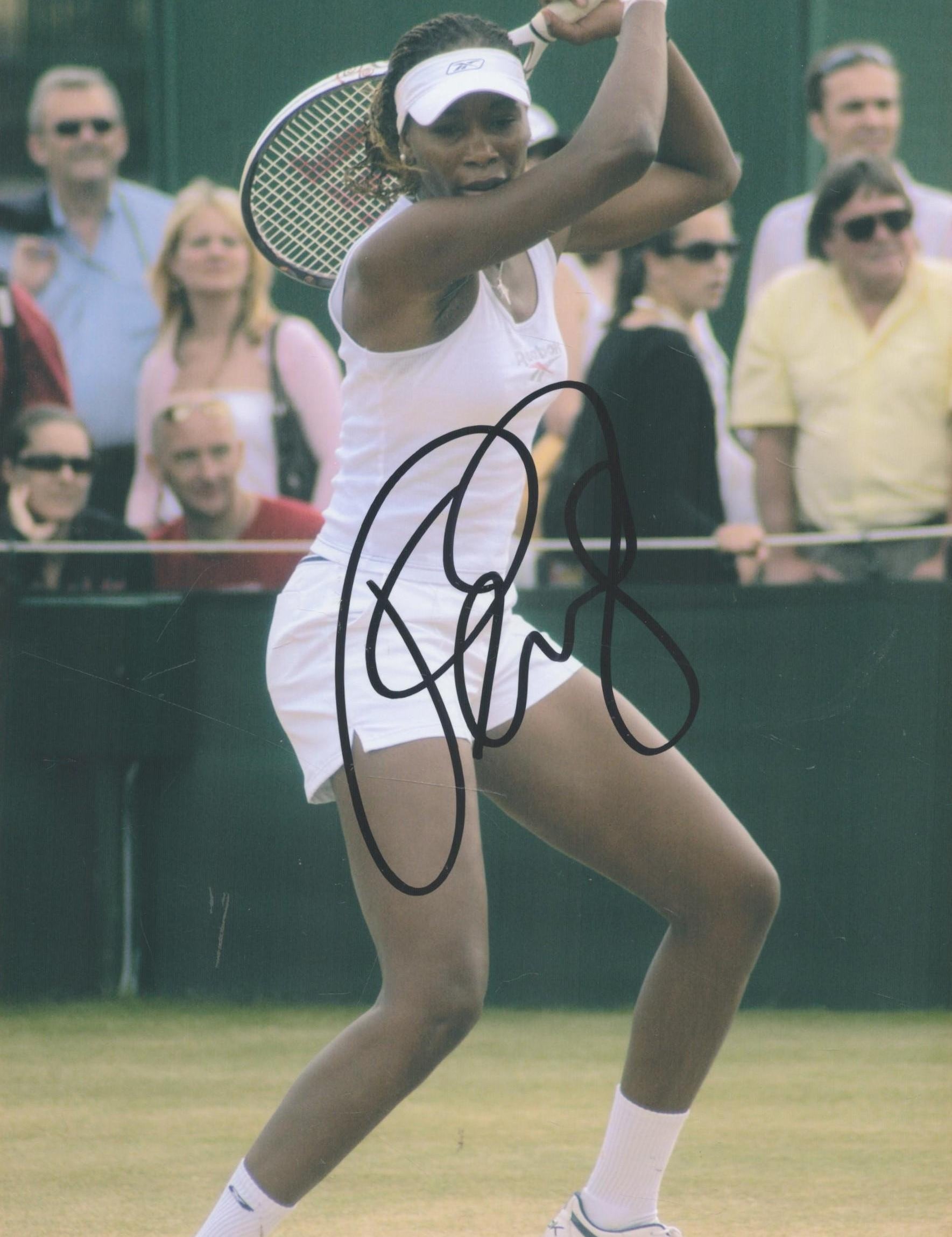 Autographed 9x6 Color Photo of Tennis Legend Venus Williams - Good Condition