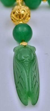 Chinese Green Emerald Cicada Set - 78g