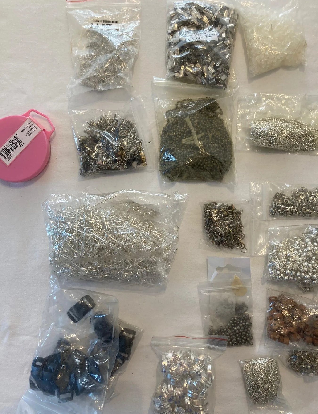 Batch of Jewelry Making Sundries - Findings, Buckles, Bolt Rings, and More!