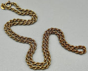 Elegant 9K Gold Rope Necklace - Timeless Beauty - 42cm - 9.65g