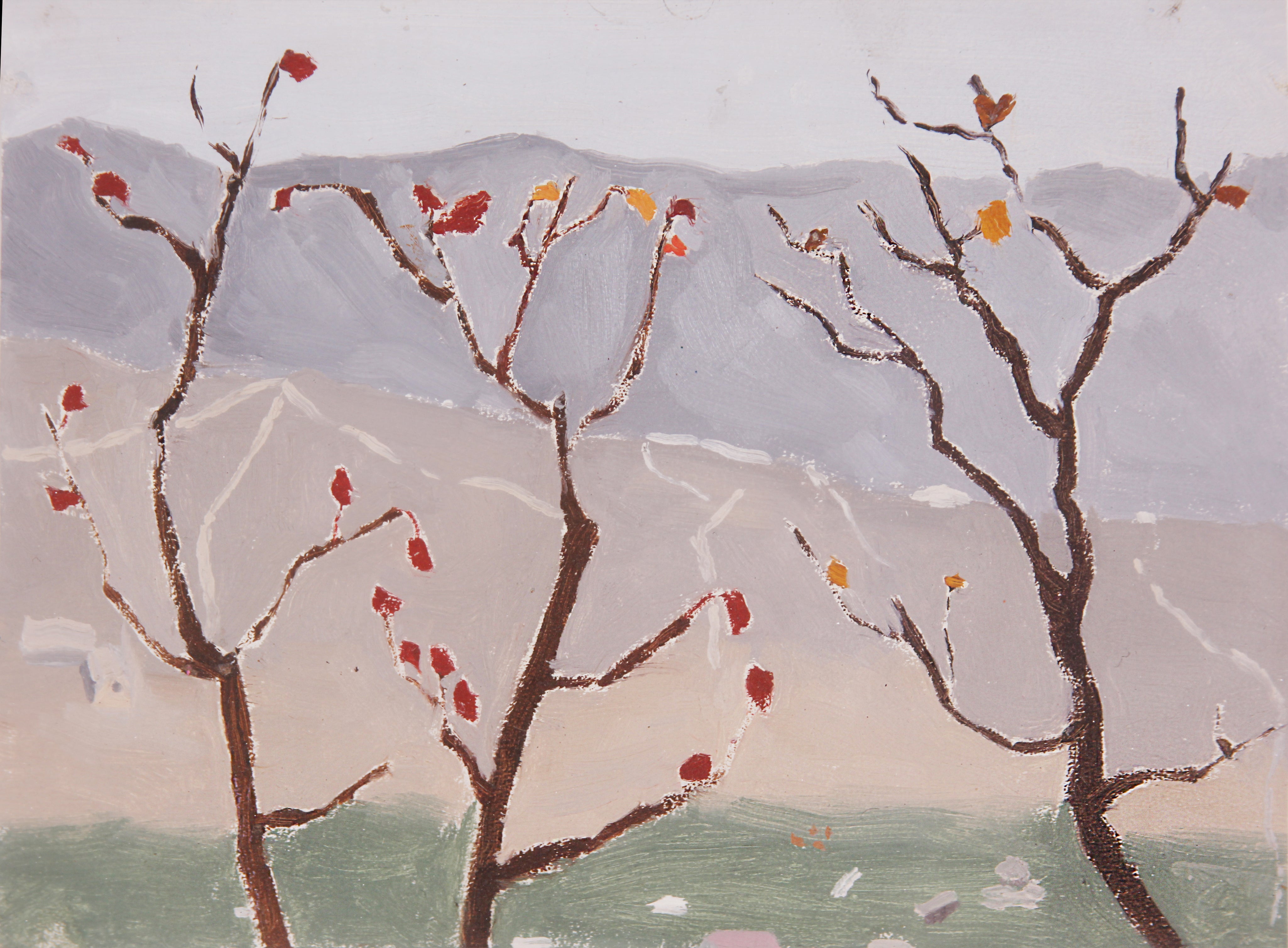 The Last Few Red Leaves