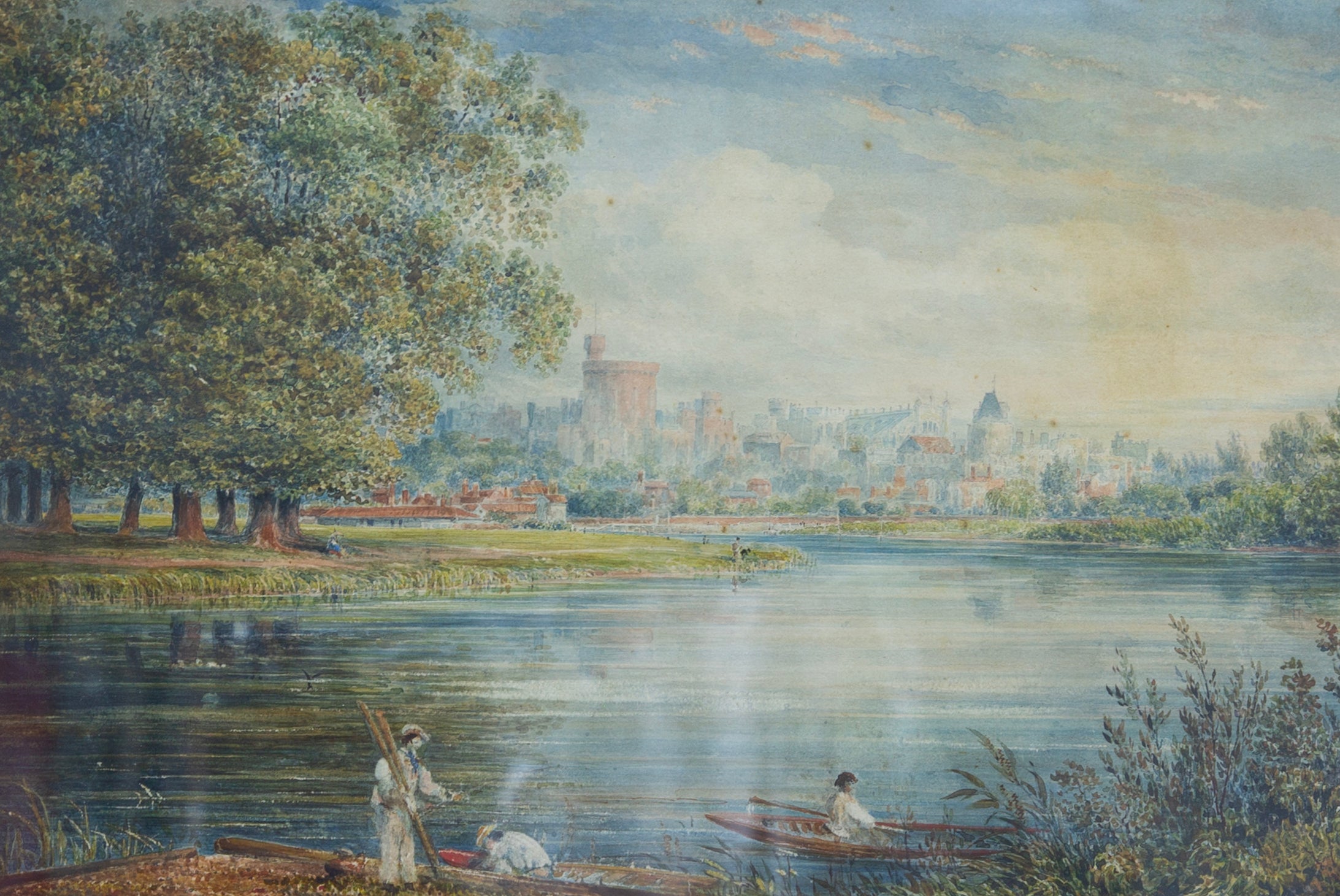 The Brocas Vlump, Eton, with Windsor Castle