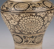 Small pottery with Chrysanthemum details