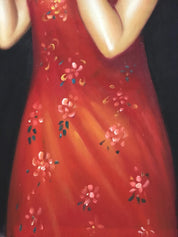 Chinese Beauty Oil Painting by Li Guijun