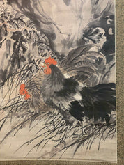 Sima Bell: Chicken, scroll chinese painting