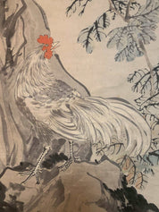 Sima Bell: Chicken, scroll chinese painting