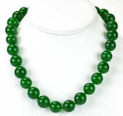 12mm large green soft jade bead pendant