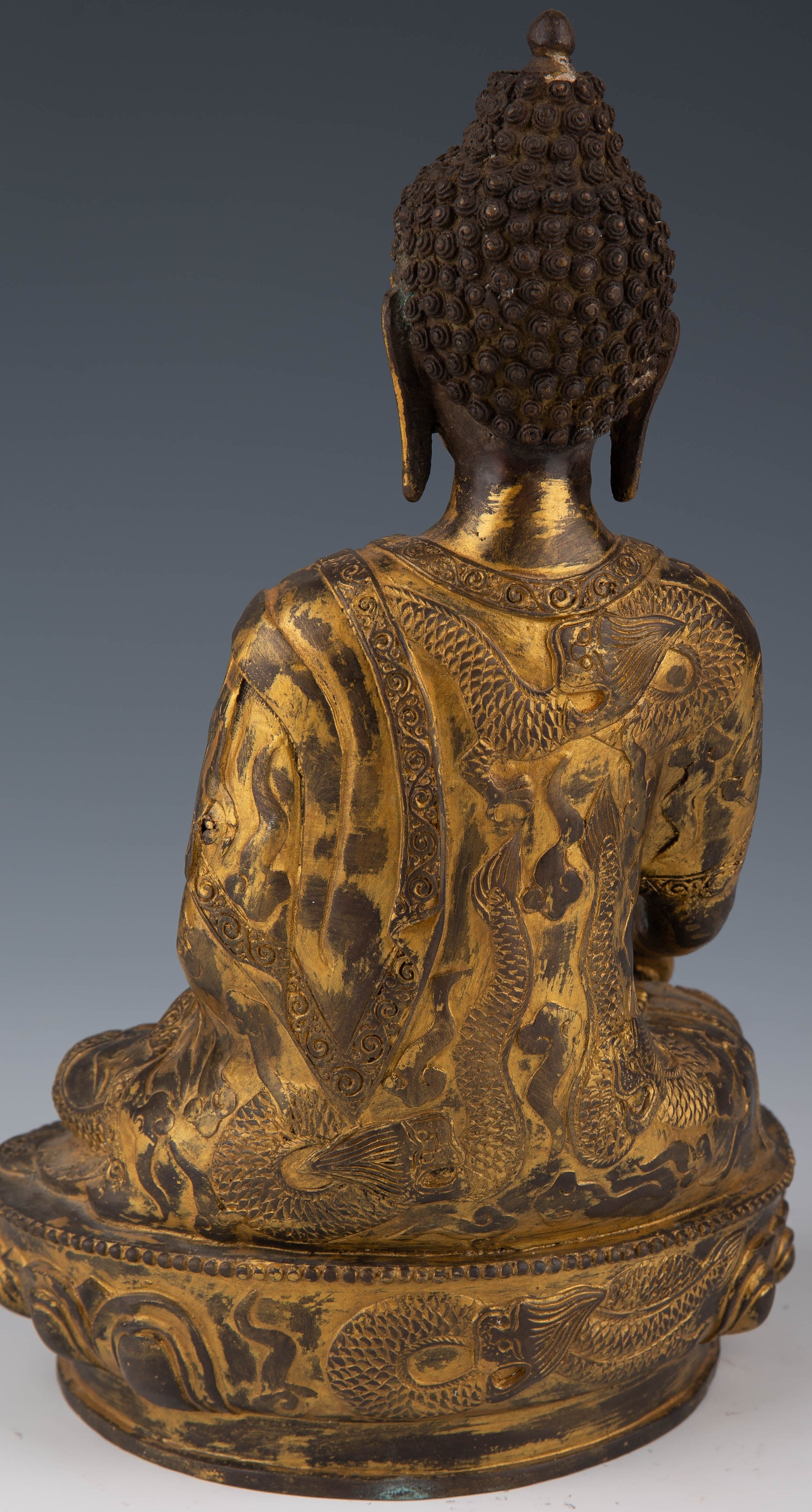 Antique Buddha Statues, Gilded Bronze Sculptures