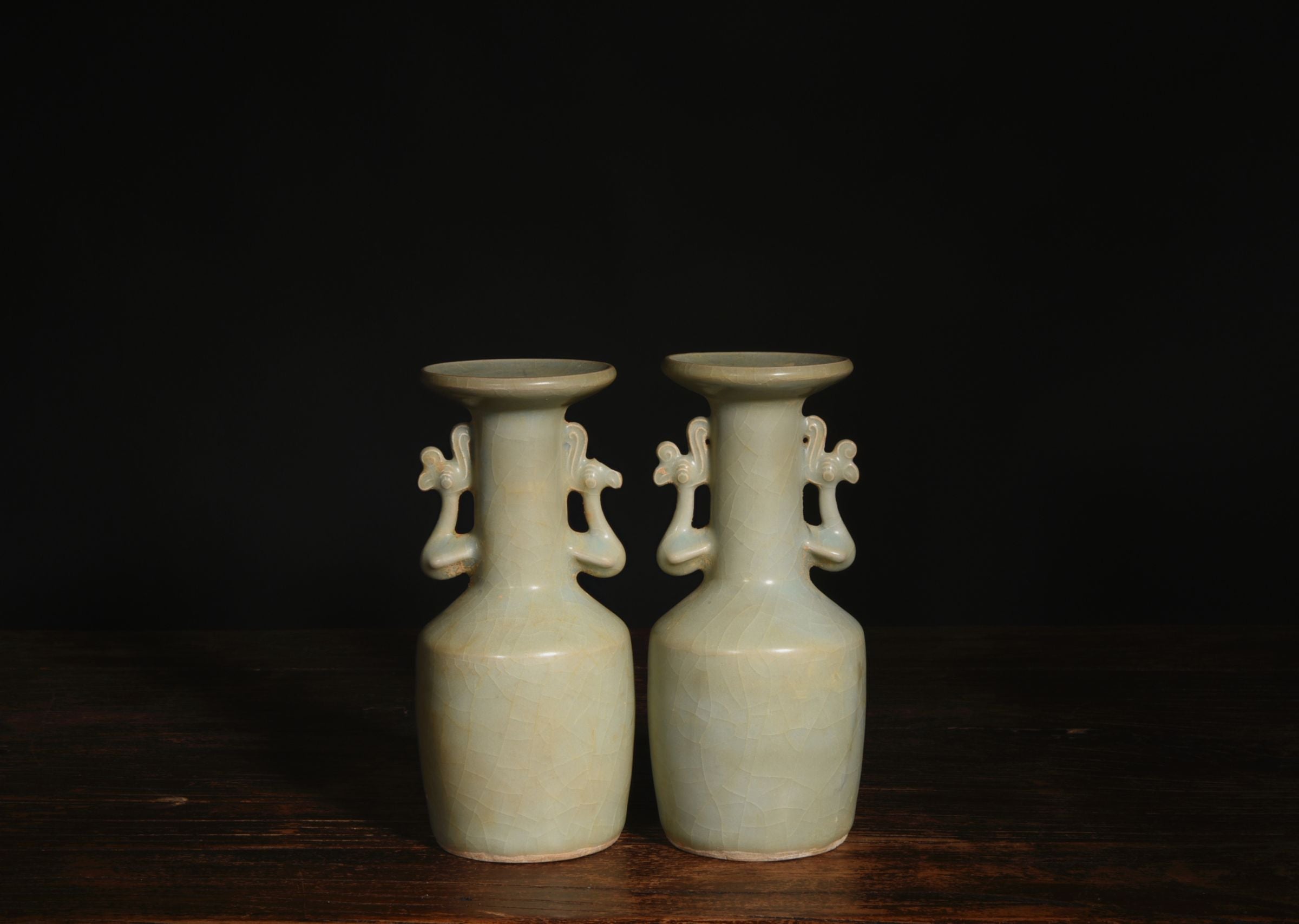 Longquan Kiln Bottles with Double Ears