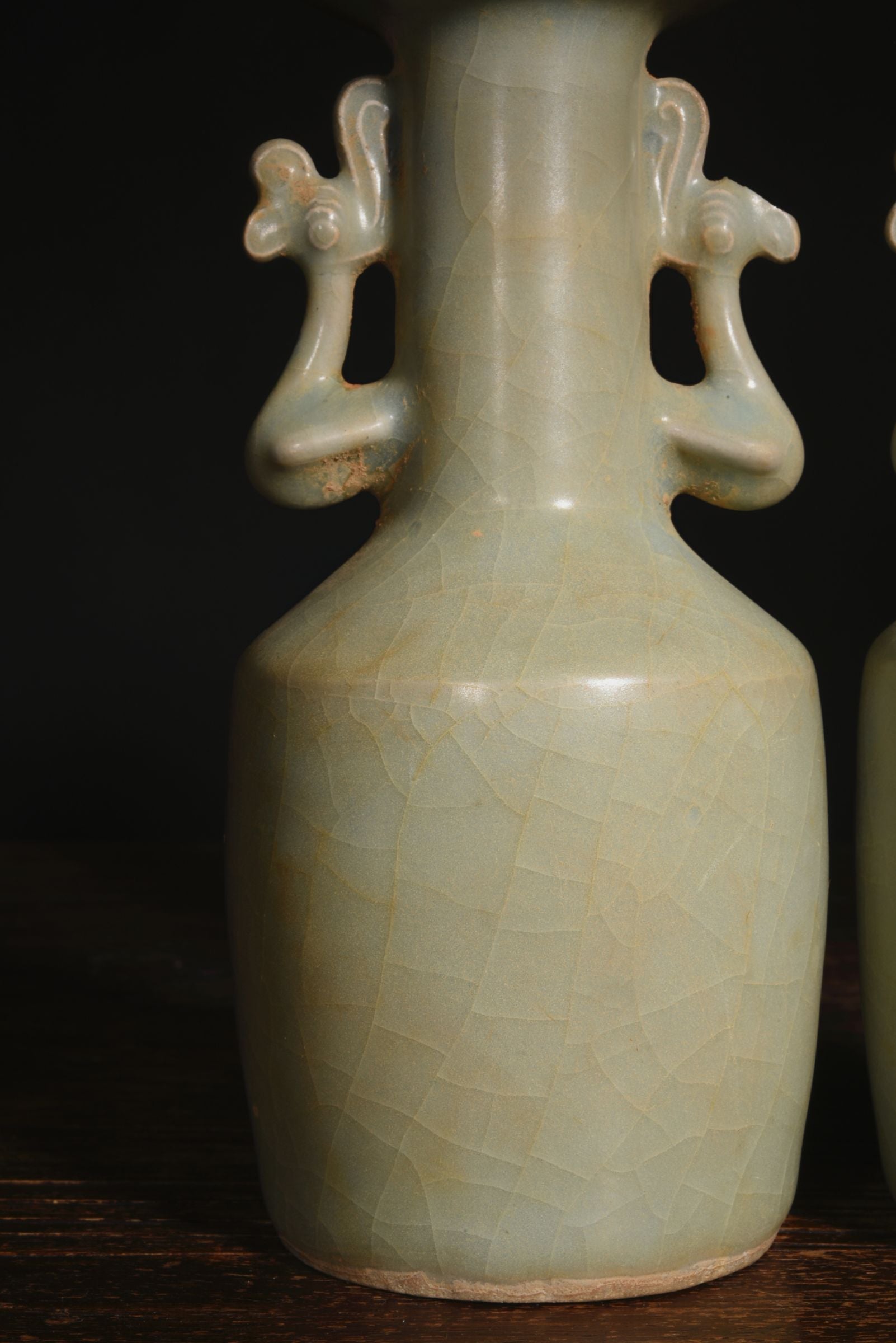 Longquan Kiln Bottles with Double Ears