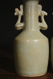 Longquan Kiln Bottles with Double Ears