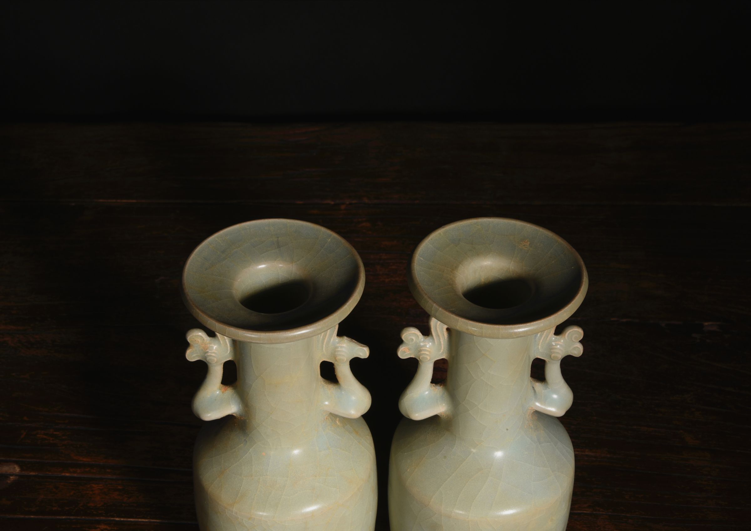 Longquan Kiln Bottles with Double Ears