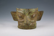 Bronze mask in the style of Sanxingdui in ancient China