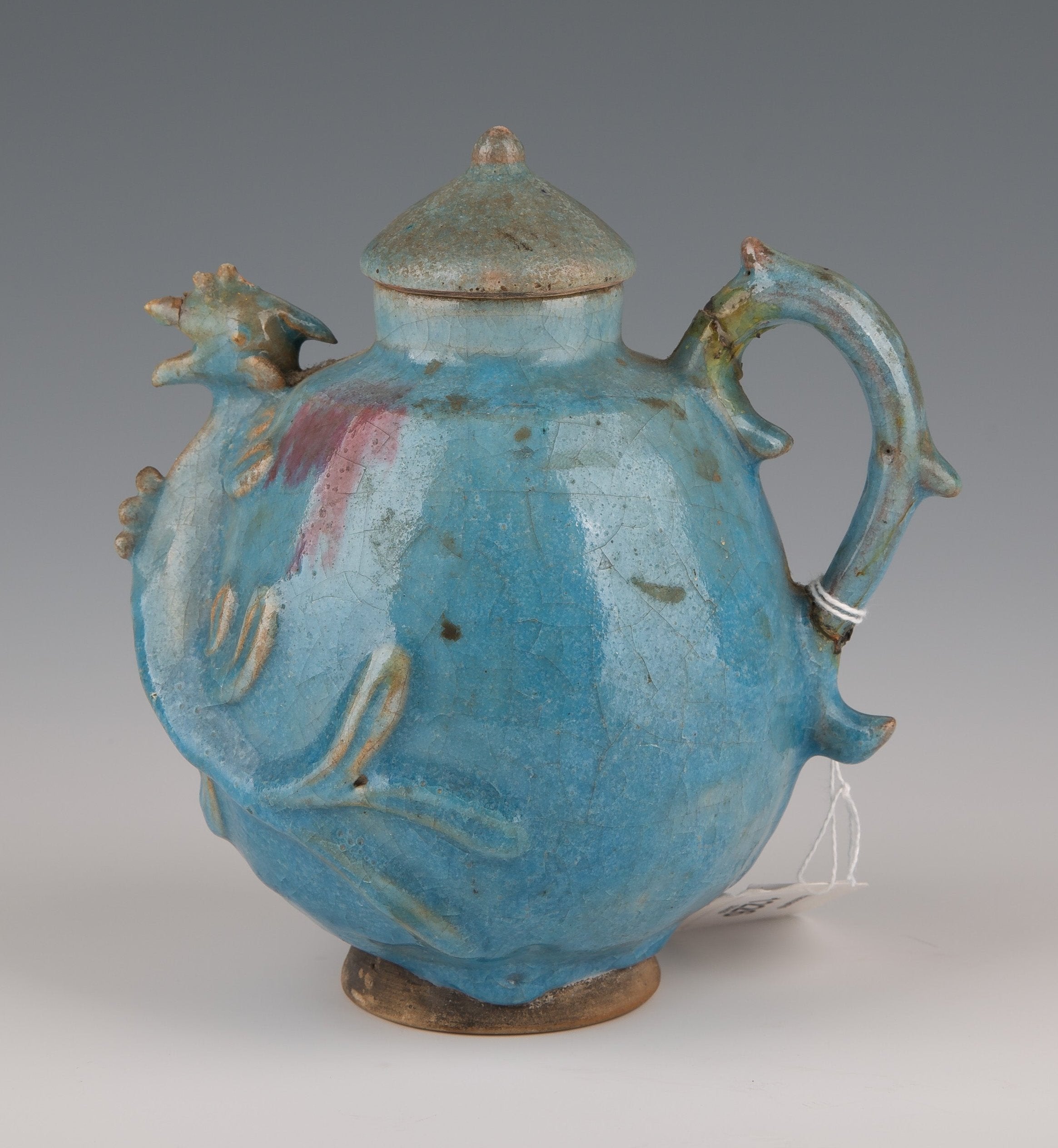 Jun Kiln Glazed Wine Pot in the Qing Dynasty of China