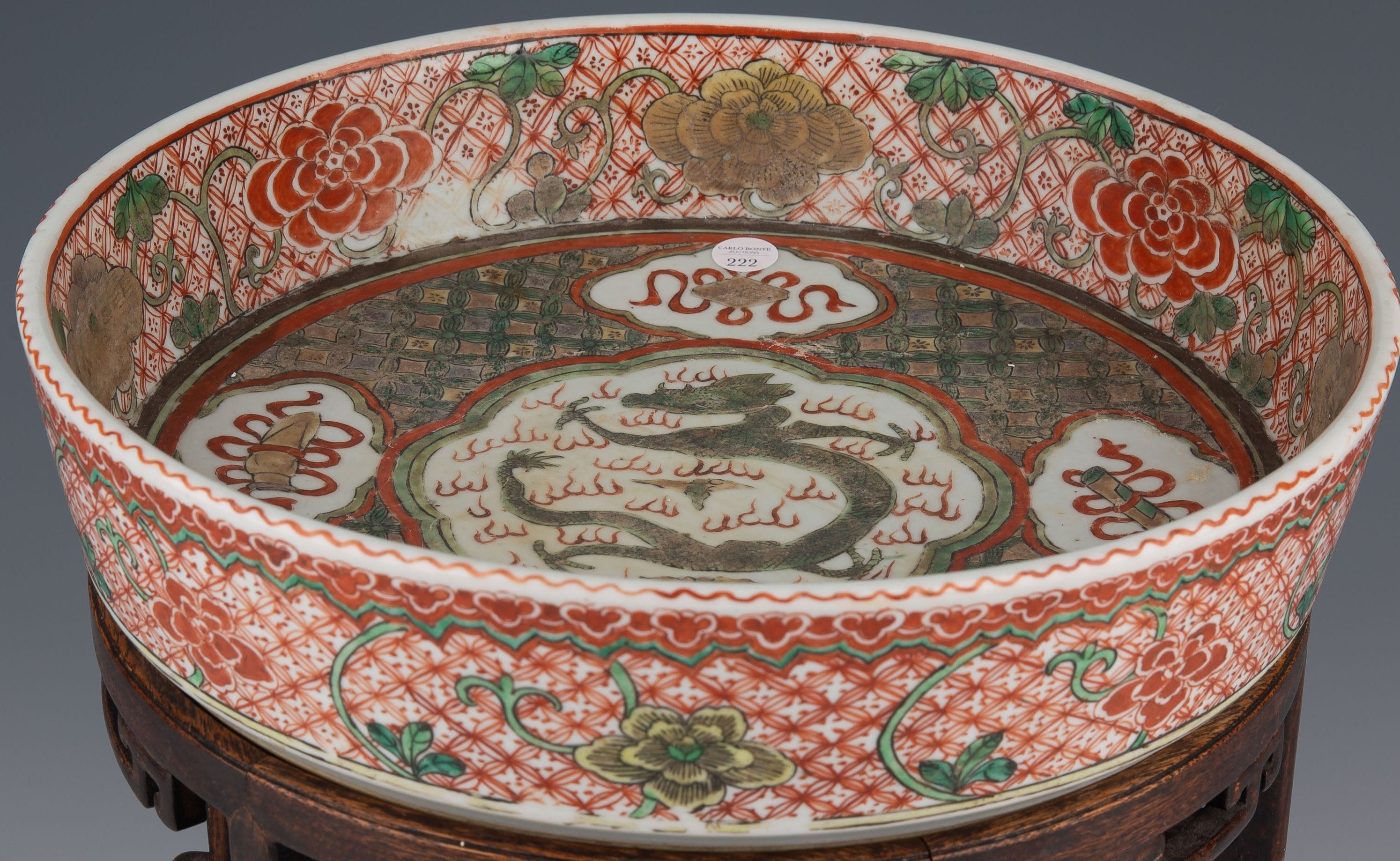 Chinese Plant Incense Plate