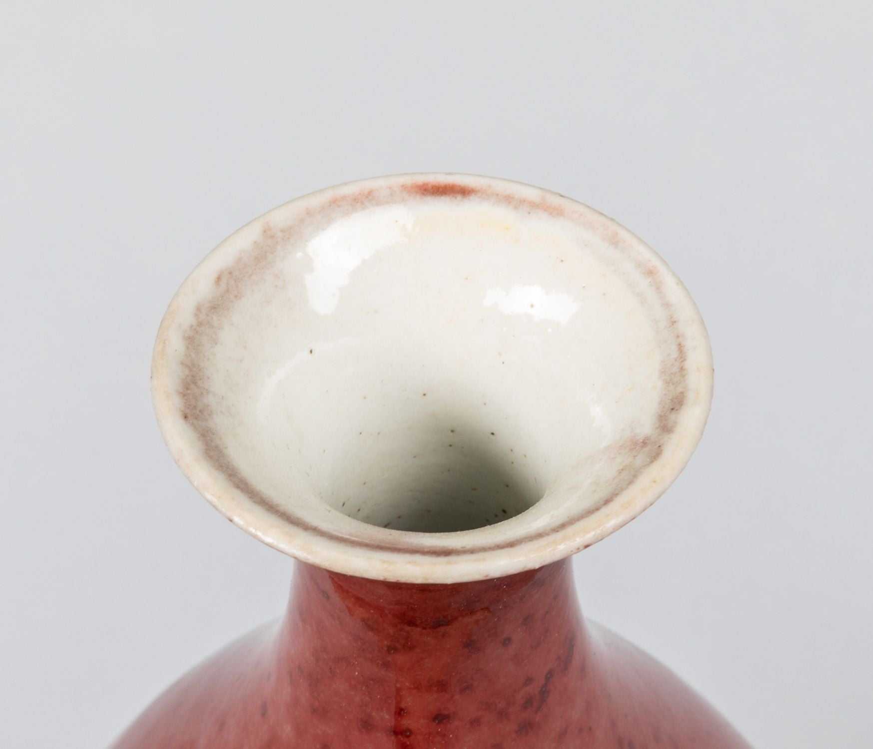 19th Chinese Antique Oxblood Glazed Vase