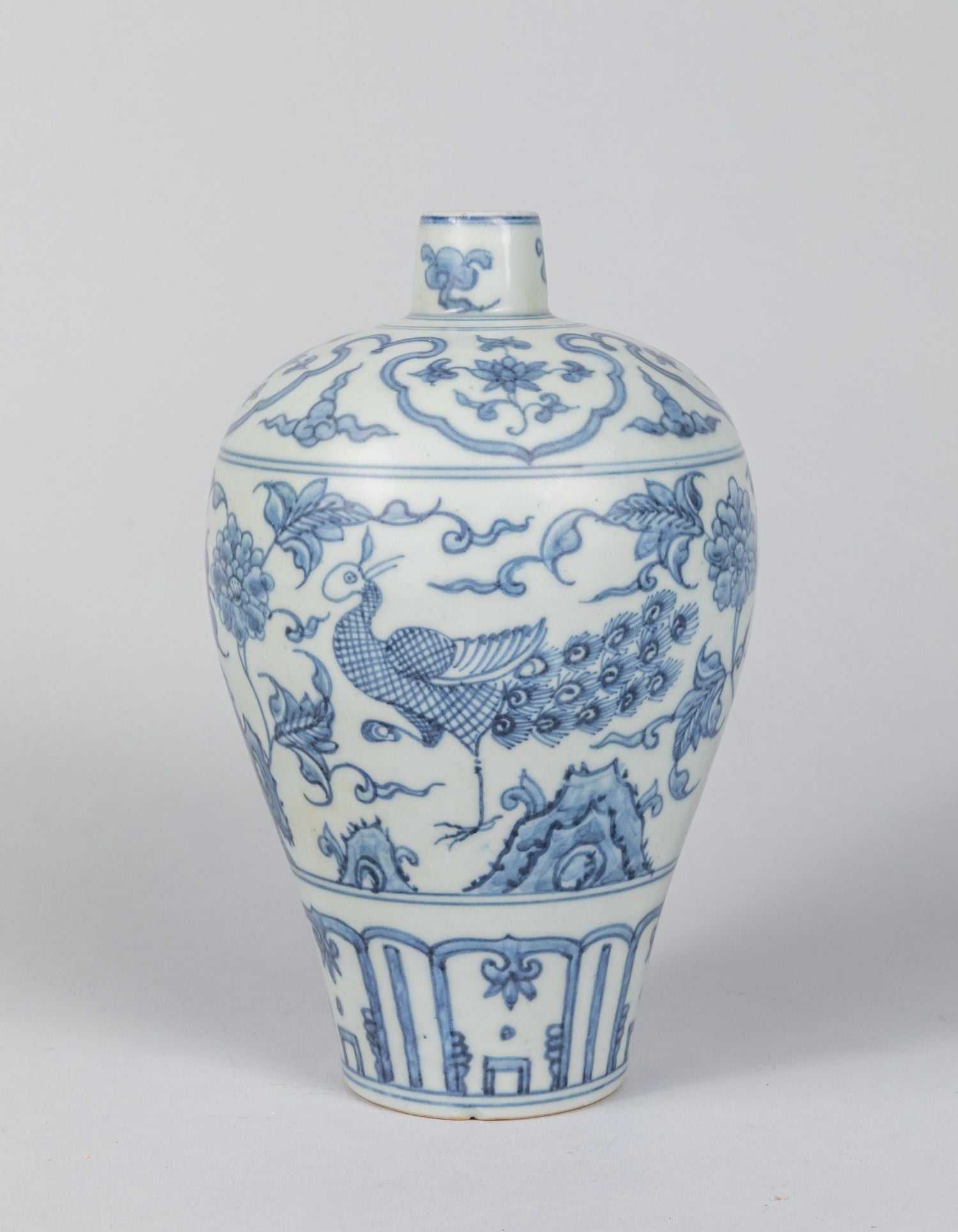 Chinese Ming Shipwreck Blue & White Vase