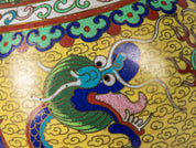 Chinese Antique Cloisonne Dragon Cabinet Vase