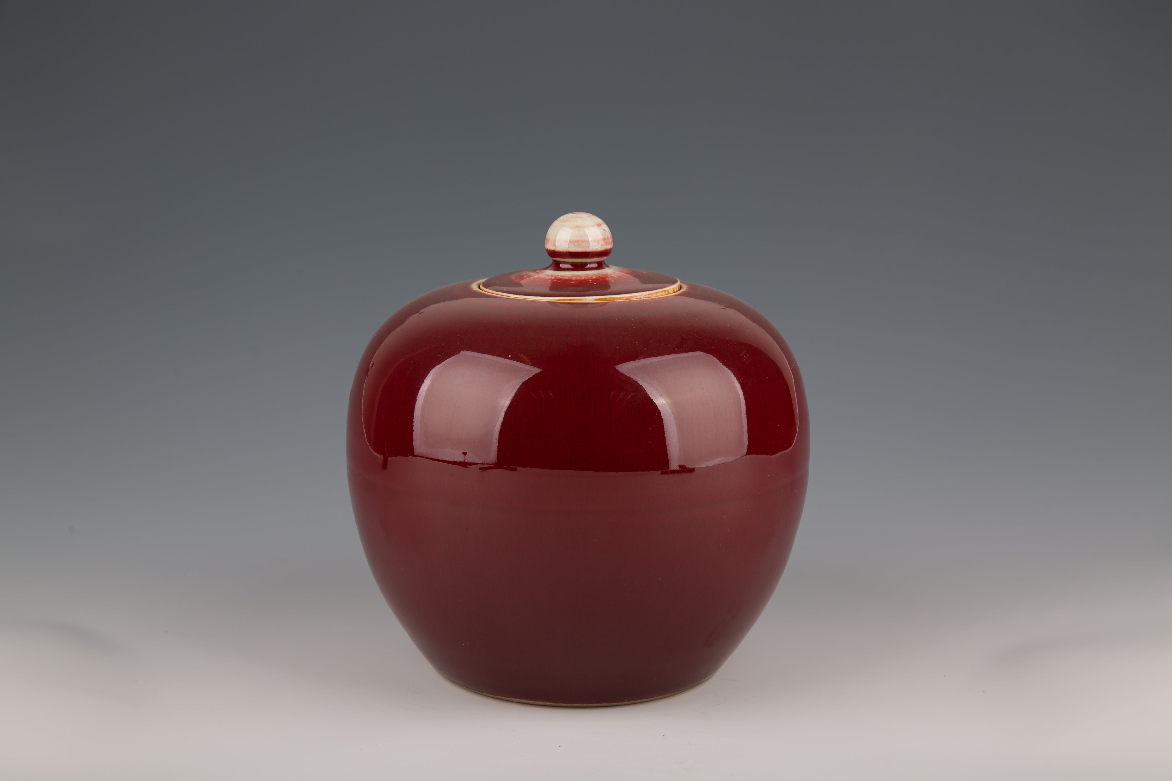 Chinese Ox Blood Ginger Jar