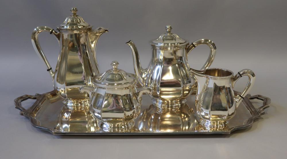 Silver plated Westman coffee and tea set