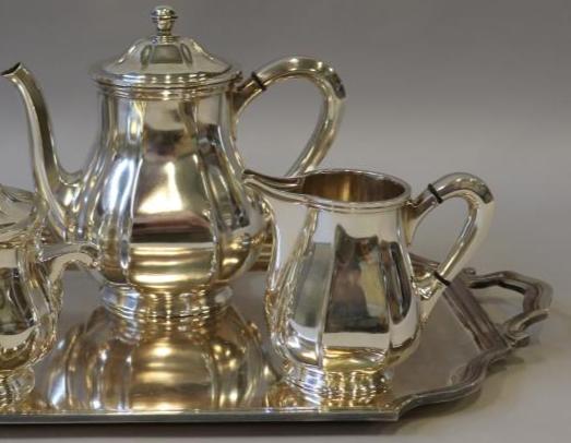 Silver plated Westman coffee and tea set