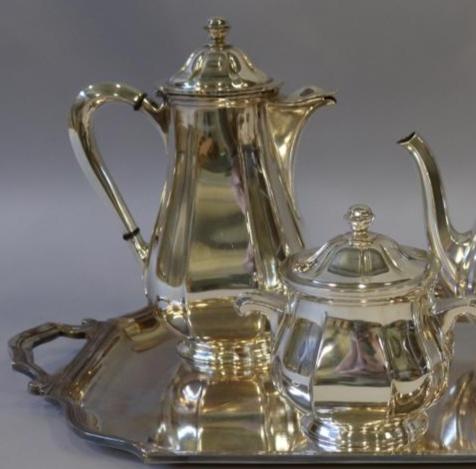 Silver plated Westman coffee and tea set