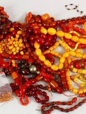 Cherry Amber and Other Jewels Carved During the Qing Dynasty in China