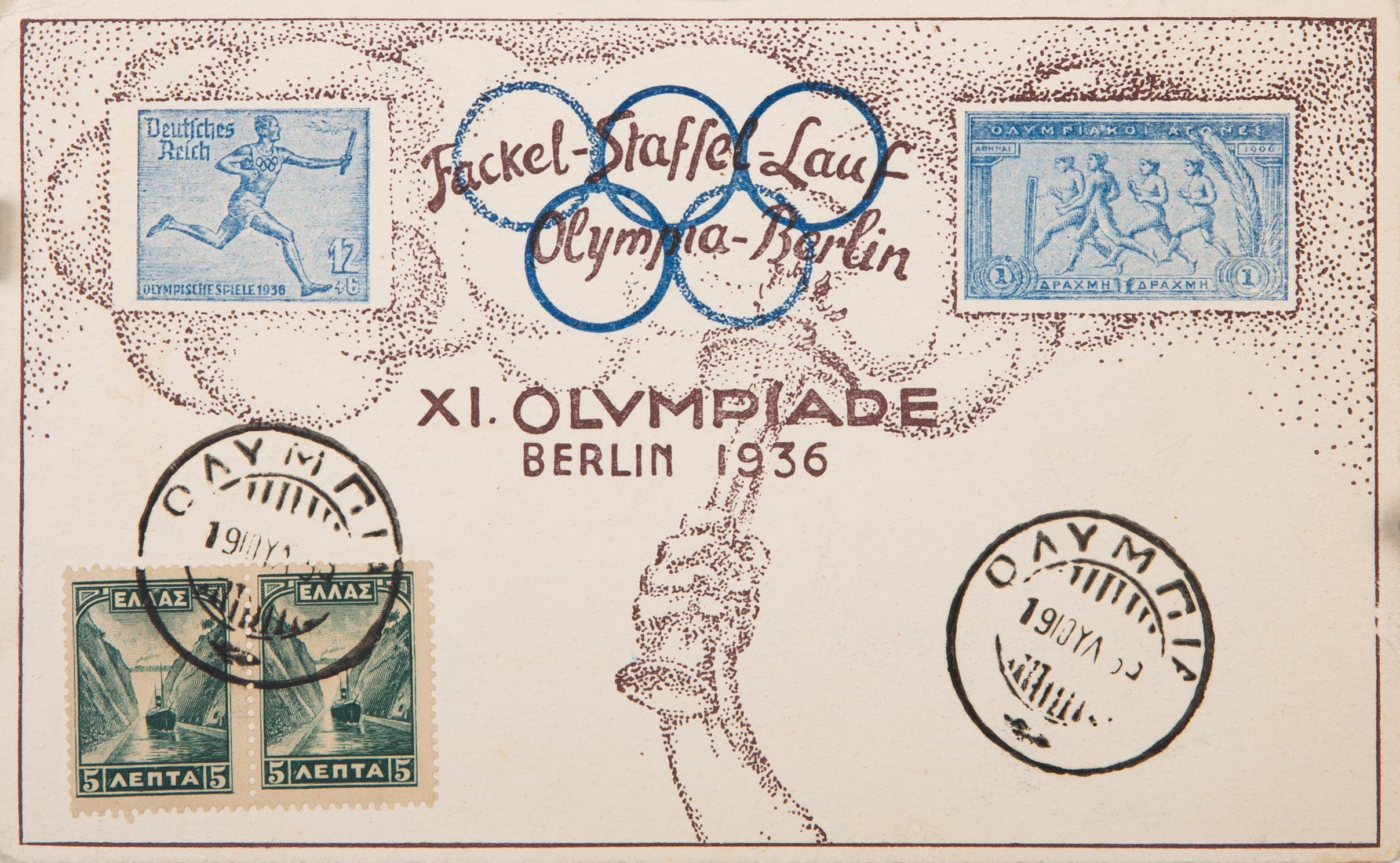 The 10th Olympiad Games Postcard from 1936