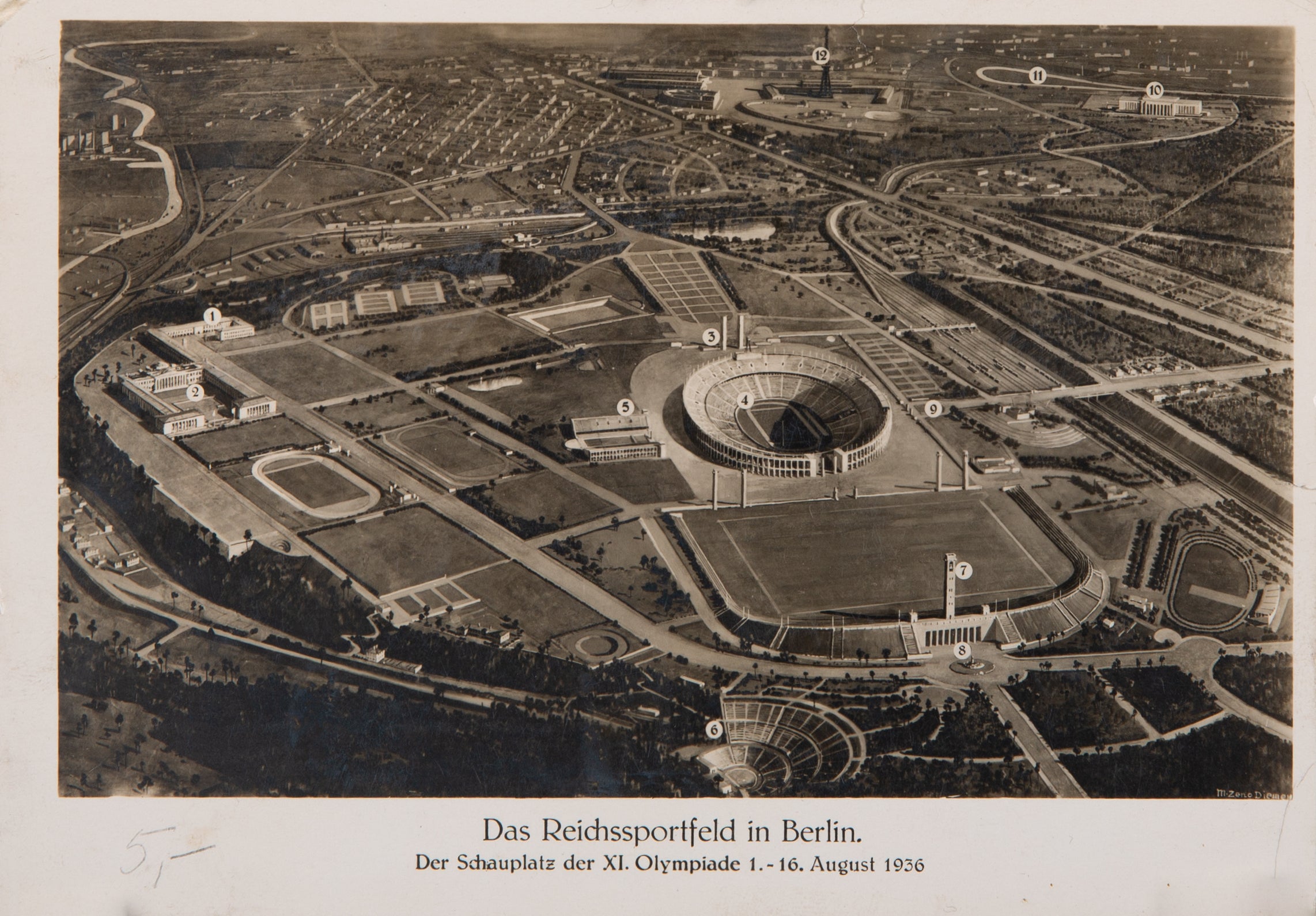 The 10th Olympiad Games Postcard from 1936