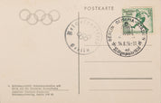 The 10th Olympiad Games Postcard from 1936