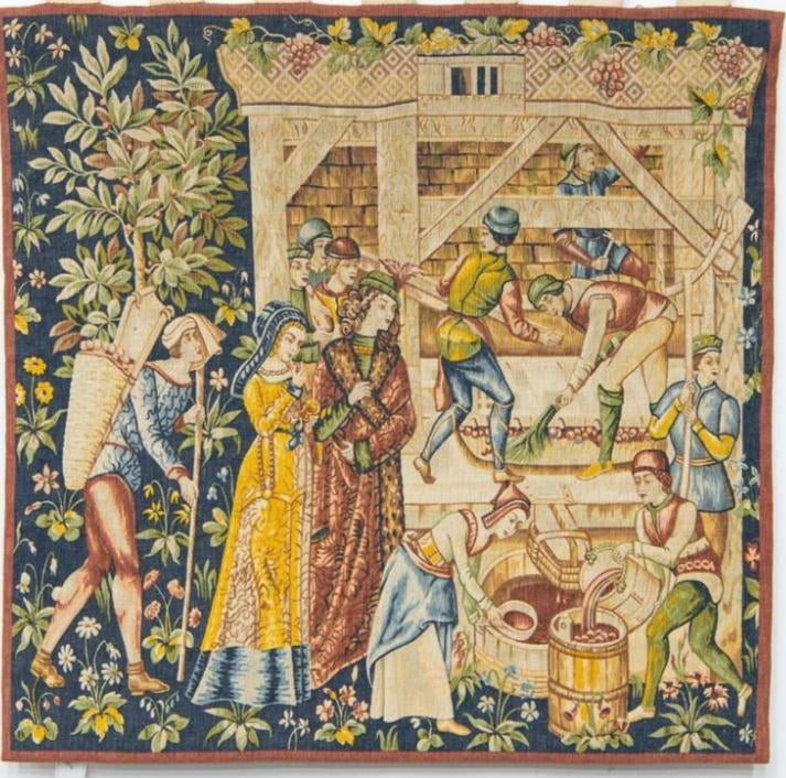 Tapestry, a Medieval Scene