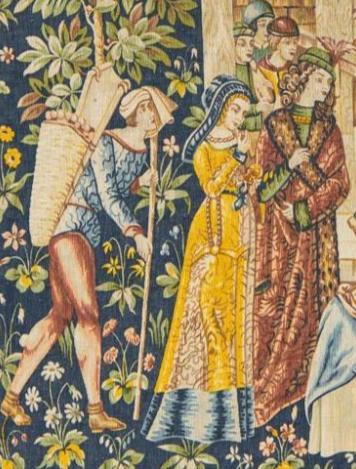 Tapestry, a Medieval Scene