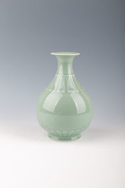 Pea Green Glazed Jade Lake Spring Bottle