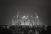Swarovski Crystal Ballerina and Musical Instrument Statues