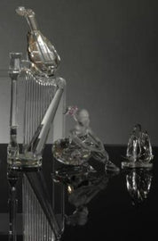 Swarovski Crystal Ballerina and Musical Instrument Statues