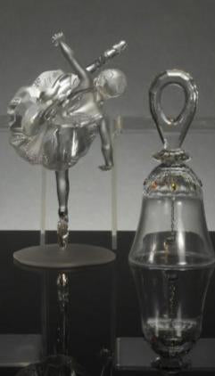 Swarovski Crystal Ballerina and Musical Instrument Statues