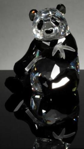 Swarovski Crystal SCS Endangered Wild Animal Panda Statue
