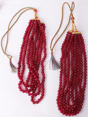 Myanmar Red Spinel Bead Necklace