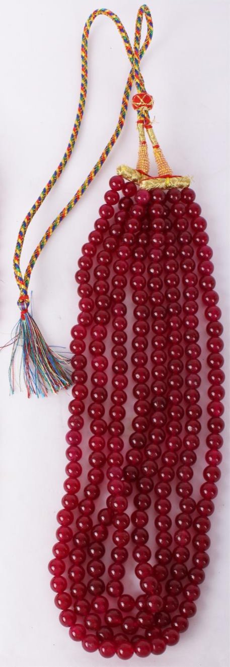 Myanmar Red Spinel Bead Necklace