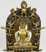 Han Tibetan Bronze Buddha Statue and Columns