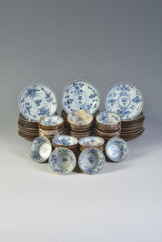 Blue and White Tea Bowls and Dishes