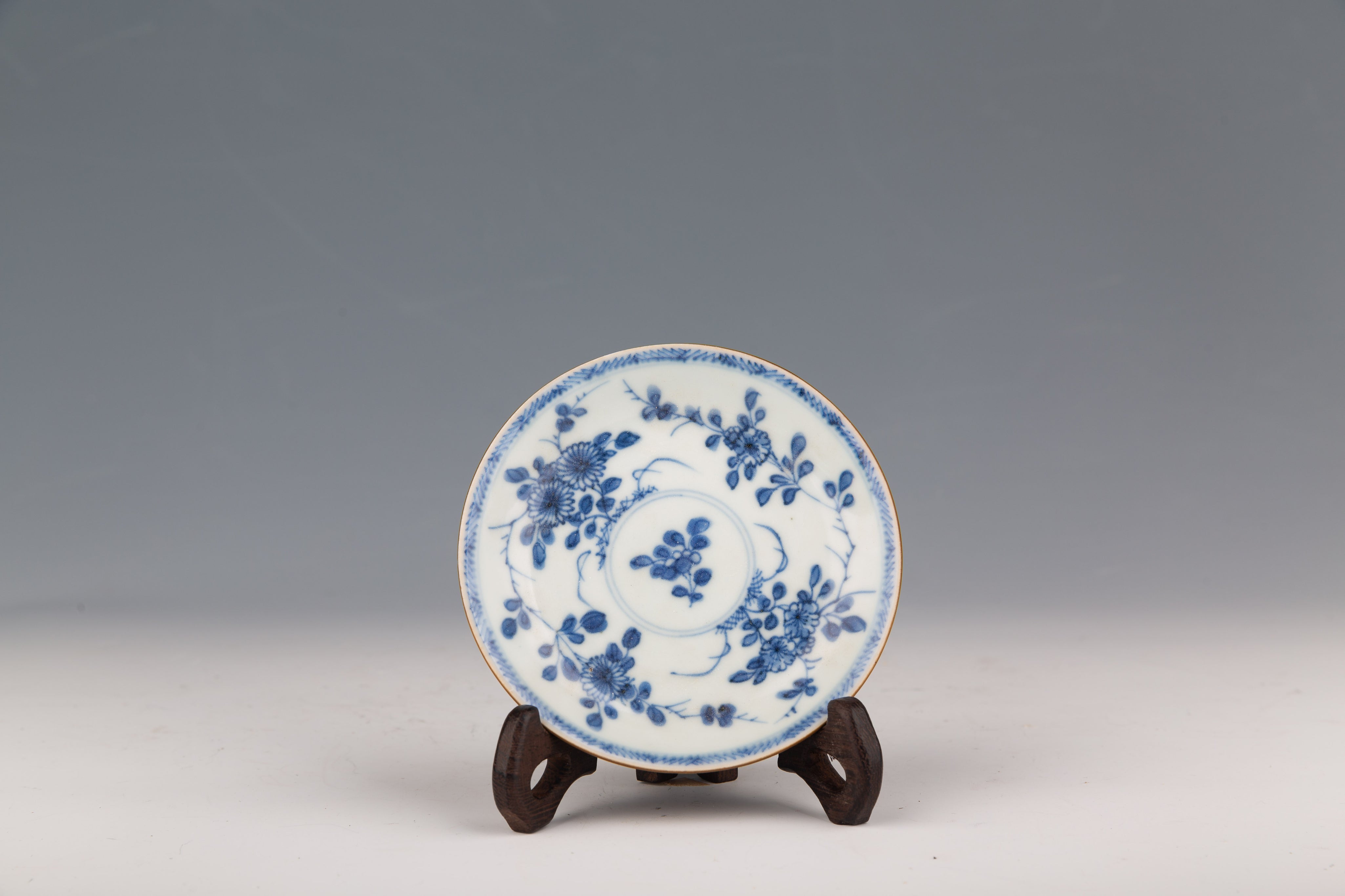 Blue and White Tea Bowls and Dishes